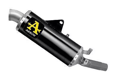 Escape deslizante Arrow Indy Race, aluminio oscuro, para Ducati DesertX 950 2022-2024 72638AON