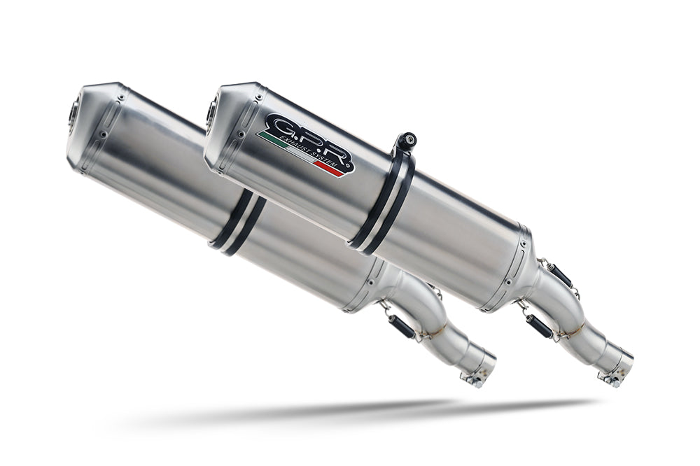 Honda Varadero 1000 1999-2011 Exhaust GPR Double Slip-on Satinox