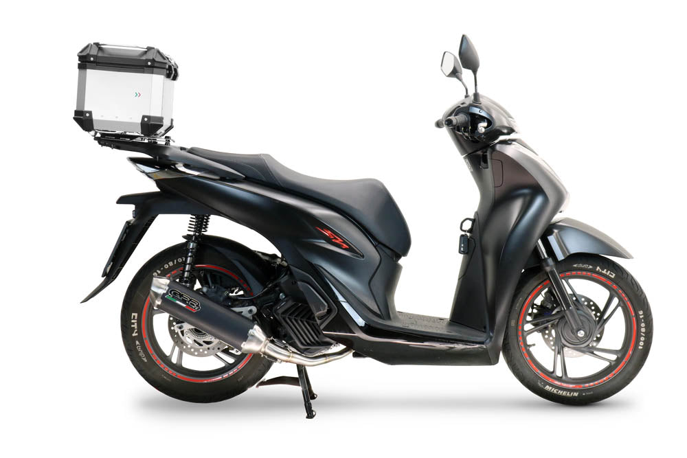 Honda SH125 I.E. 2024-2026 GPR Tech 45L Aluminum Top Case, Silver, with roof rack and mounting plate - photo 4
