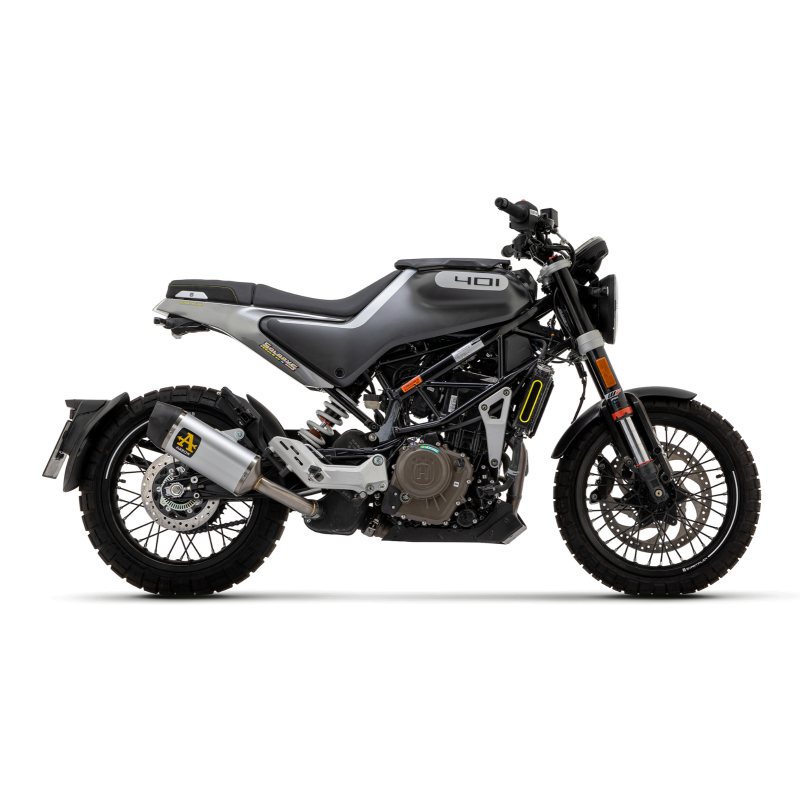 Escape de carrera Indy de aluminio homologado 72631ak Arrow Husqvarna Svartpilen 401 2020-2024 con tubo de conexión soldado
