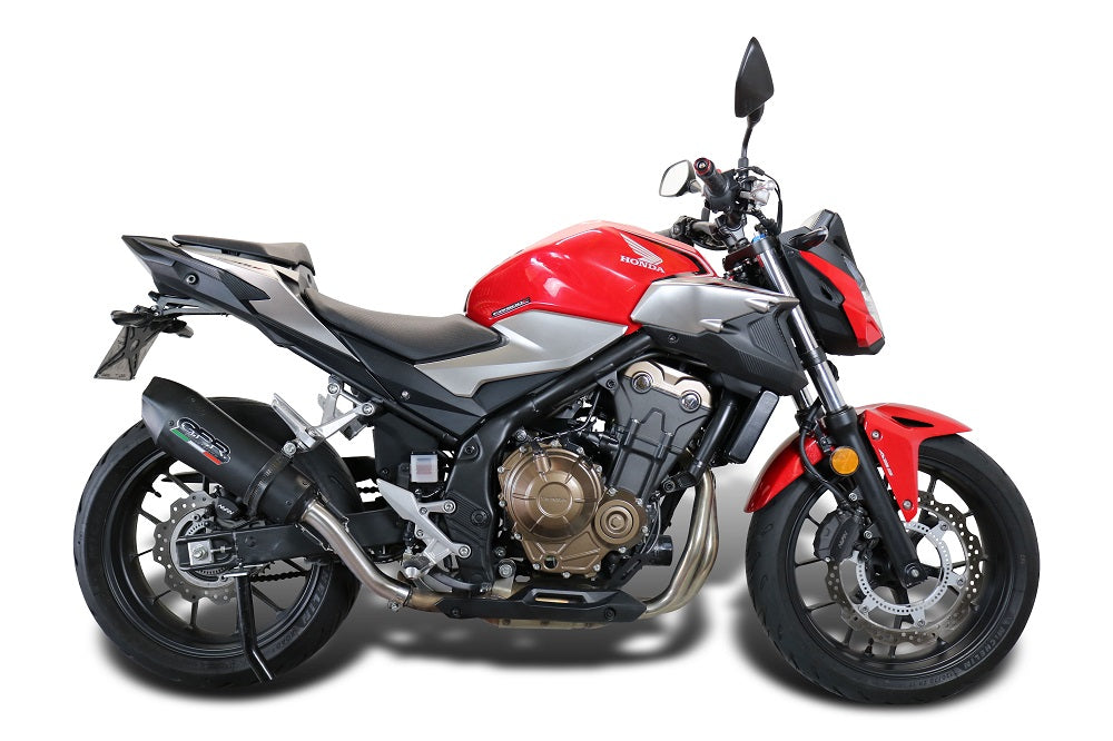 Honda CB500F 2021-2025 Exhaust GPR Slip-on Grand Prix Evo Black Titanium