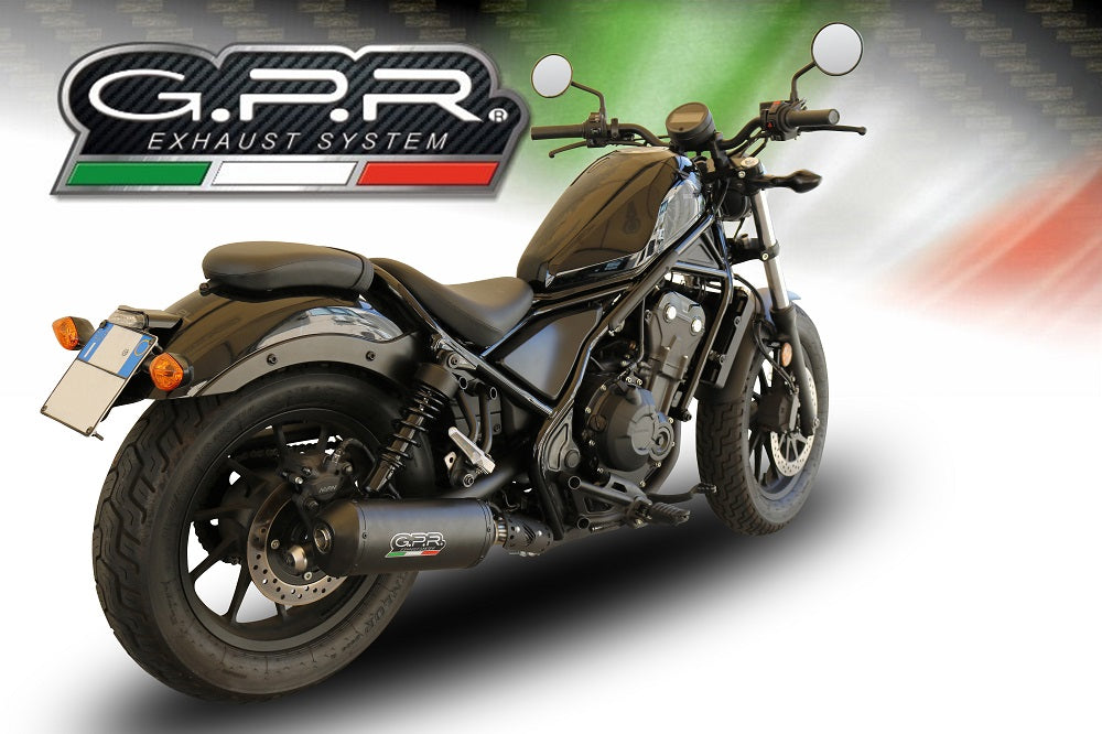 Honda Cmx 300 Rebel 2017-2020 Exhaust GPR Slip-on Ghisa