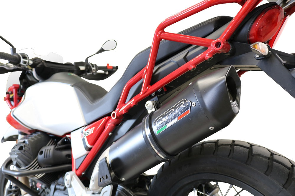 Moto Guzzi V85 TT 2019-2020 Exhaust GPR Slip-on Furore Nero