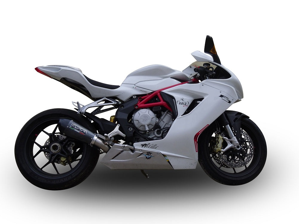 MV Agusta F3 675 2012-2016 Exhaust GPR Slip-on Grand Prix Evo Poppy