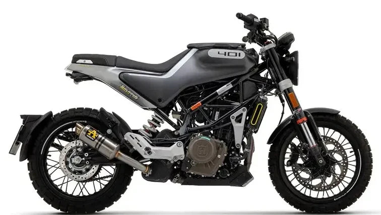 Escape Arrow Husqvarna Svartpilen 401 '20 de titanio homologado GP2 con tubo de conexión soldado 72631GP