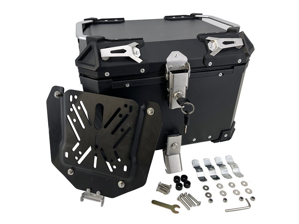 GPR Tech 45L Aluminum Universal Top Case, Black with Mounting Plate - photo 21