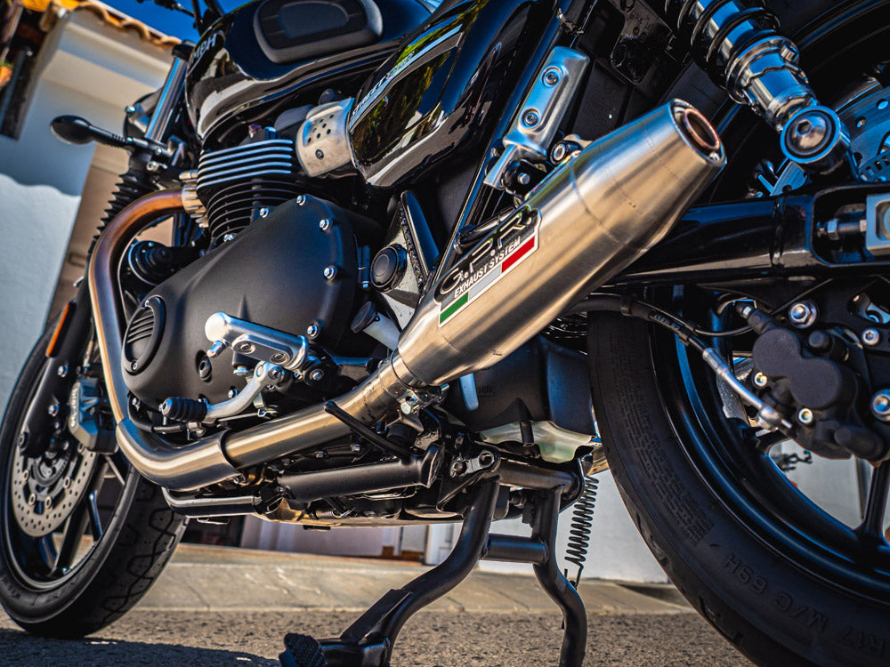 Triumph Street Twin 900 2015-2019 Exhaust GPR Double Slip-on Deeptone Inox - photo 7