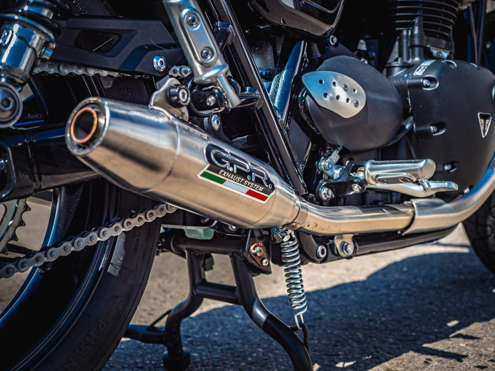 Triumph Street Twin 900 2020-2021 Exhaust GPR Double Slip-on Deeptone Inox - photo 8