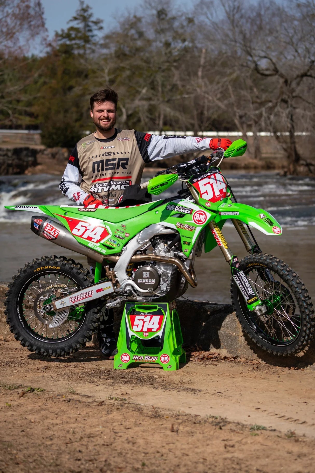 Yoshimura KX450F 2024 RS-12 STAINLESS FULL EXHAUST, W/ STAINLESS MUFFLER 244730S320