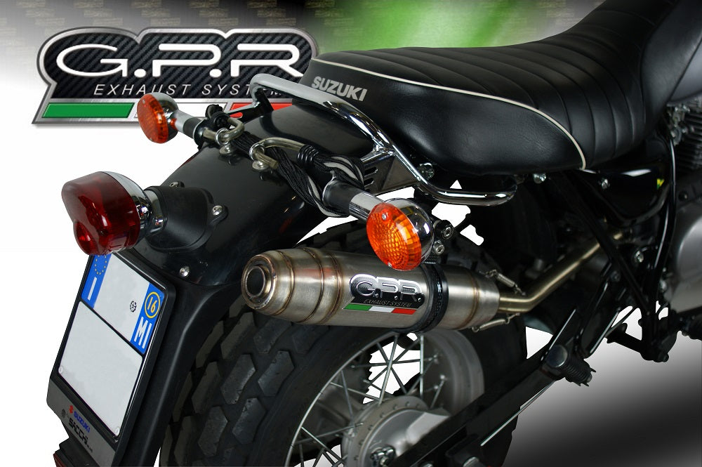 Suzuki Rv 200 Van Van 2016-2017 Exhaust GPR Slip-on Deeptone Inox