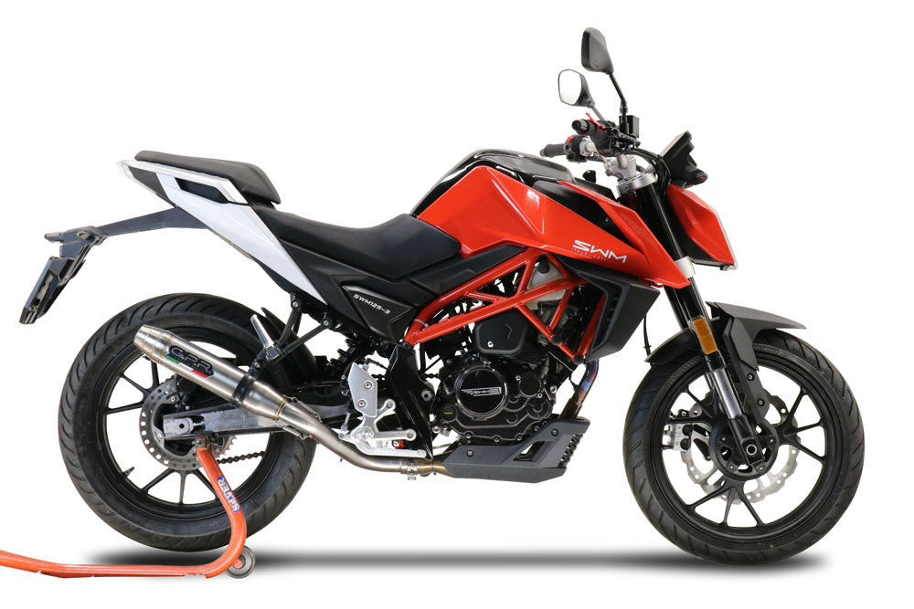 SWM Hoku 125 2022-2024 Exhaust GPR Slip-on Deeptone Inox