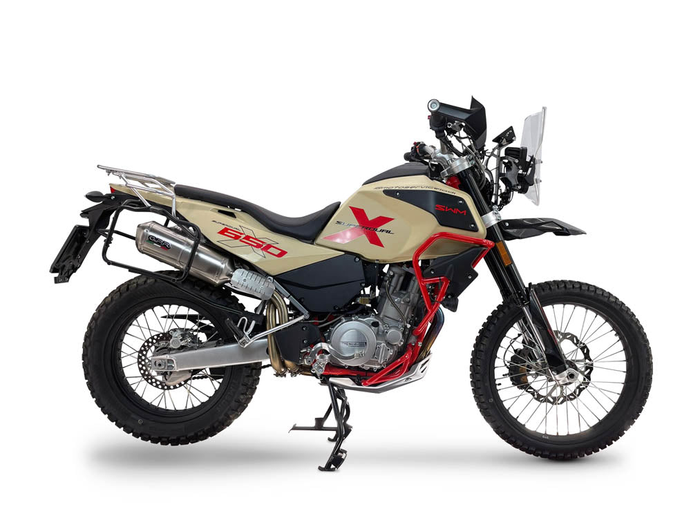 SWM Superdual 650 X 2025-2026 Exhaust GPR Double Slip-on Satinox