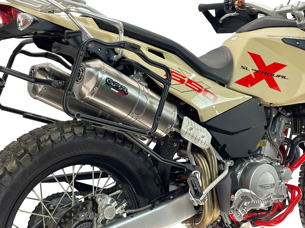 SWM Superdual 650 X 2025-2026 Exhaust GPR Double Slip-on Satinox