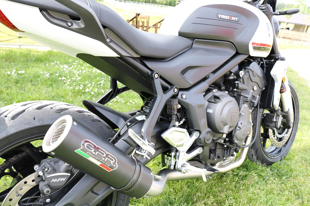 Triumph Trident 660 2025-2026 Exhaust GPR Full System M3 Black Titanium High Level