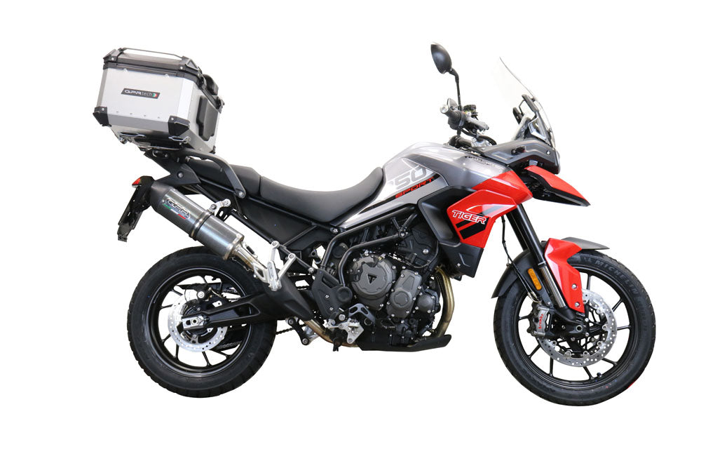 Triumph Tiger 900 2020-2023 GPR Tech 45L Aluminum Top Case, Silver with Mounting Plate - photo 1