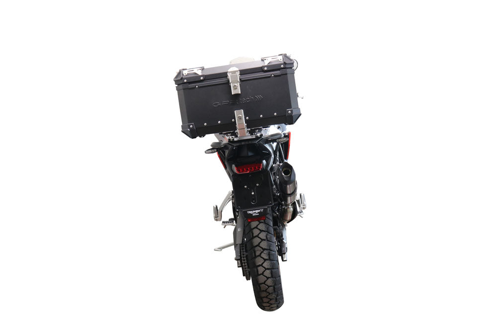Triumph Tiger 900 GT / Pro / Rally Pro 2024-2025 GPR Tech 55L Aluminum Top Case, Black with Mounting Plate - photo 3