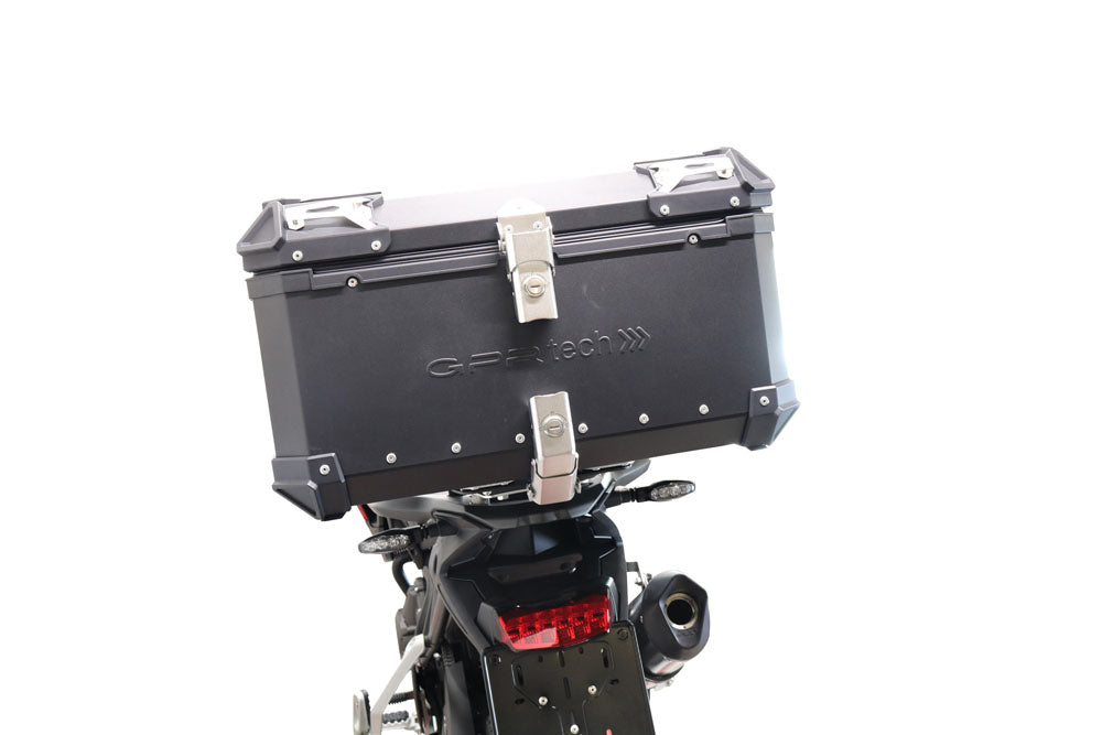 Triumph Tiger 900 GT / Pro / Rally Pro 2024-2025 GPR Tech 55L Aluminum Top Case, Black with Mounting Plate - photo 5