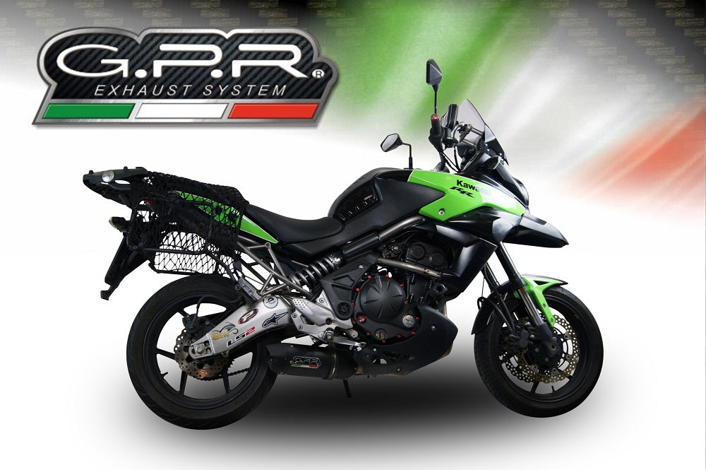 Kawasaki Versys 650 2006-2014 Exhaust GPR Slip-on Furore Nero
