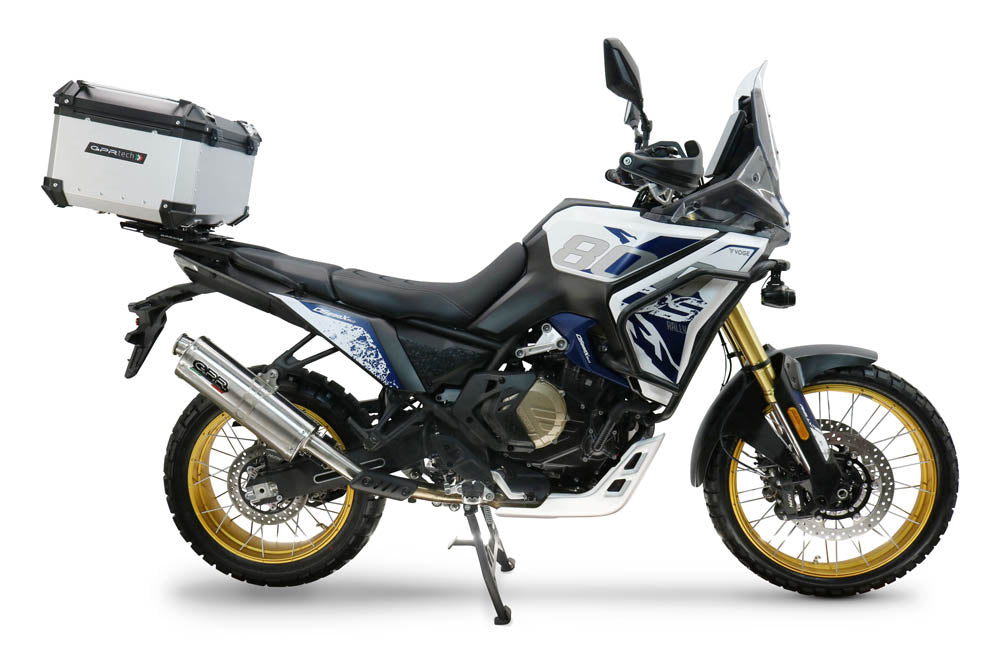 Voge DS 800 Rally 2025-2026 GPR Tech 55L Aluminum Top Case, Silver with Mounting Plate - photo 1