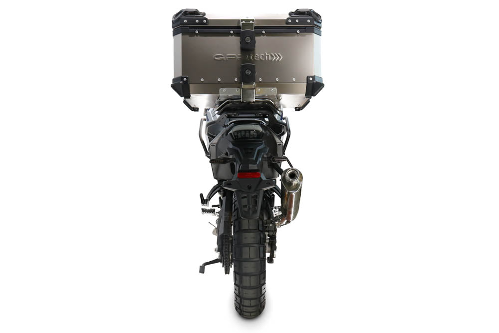 Voge DS 800 Rally 2025-2026 GPR Tech 55L Titanium Top Case, Titanium Natural with Mounting Plate - photo 3