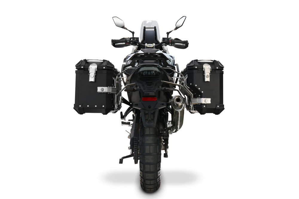 Voge DS 800 Rally 2025-2026 GPR Tech 38+32L Aluminum Side Cases, Black with Pannier Holders - photo 3