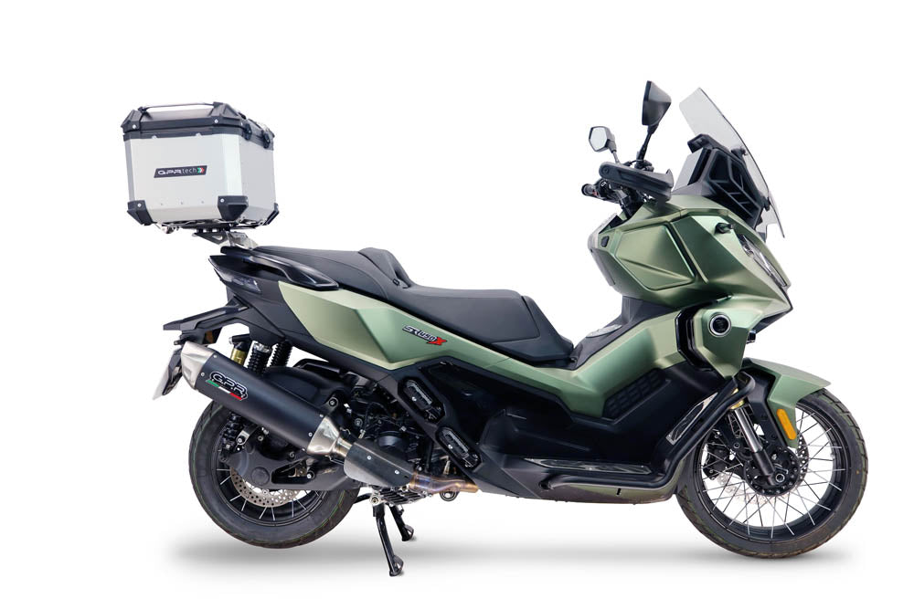 Voge SR 450 X 2026-2027 GPR Tech 26L Aluminum Top Case, Silver, with roof rack and mounting plate - photo 1