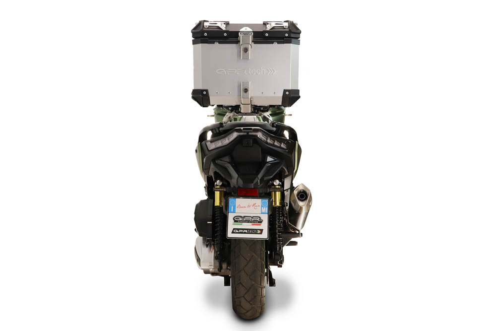 Voge SR 450 X 2026-2027 GPR Tech 26L Aluminum Top Case, Silver, with roof rack and mounting plate - photo 3