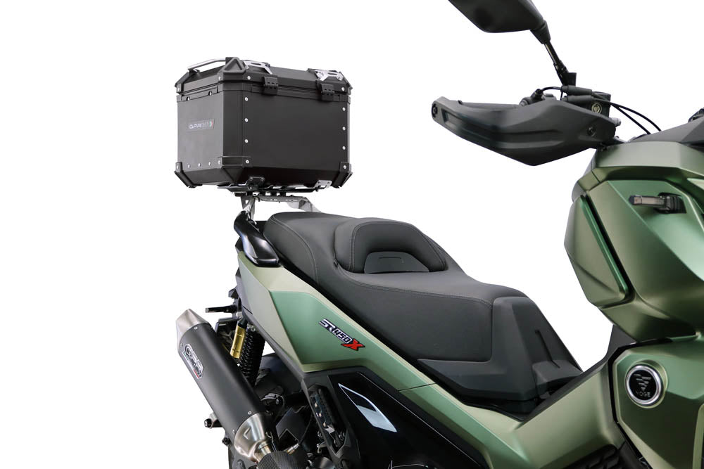 Voge SR 450 X 2026-2027 GPR Tech 26L Aluminum Top Case, Black, with roof rack and mounting plate - photo 4
