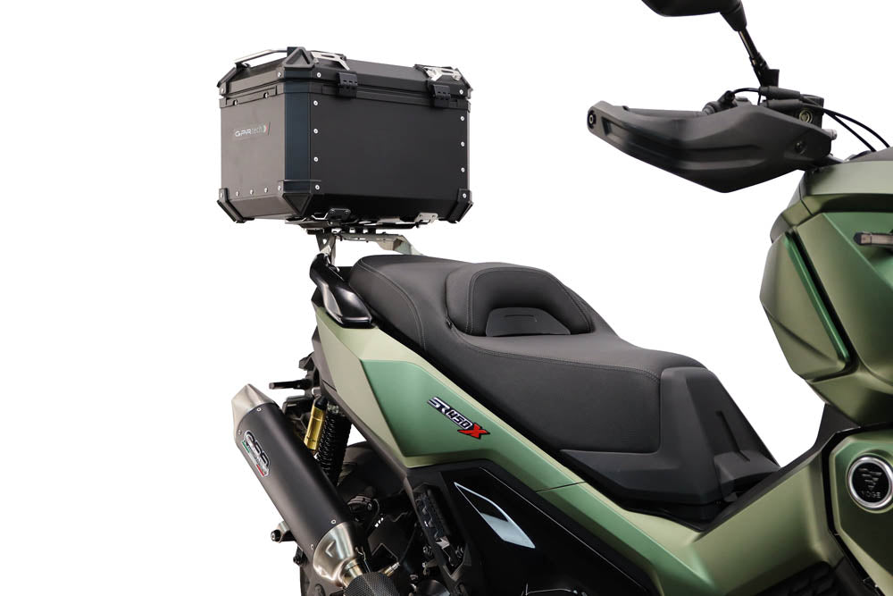Voge SR 450 X 2026-2027 GPR Tech 35L Aluminum Top Case, Black, with roof rack and mounting plate - photo 4