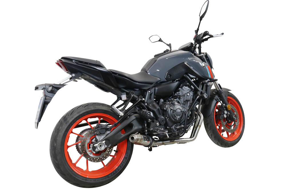 Sistema de escape completo GPR Deeptone Inox para Yamaha MT-07 2021-2024