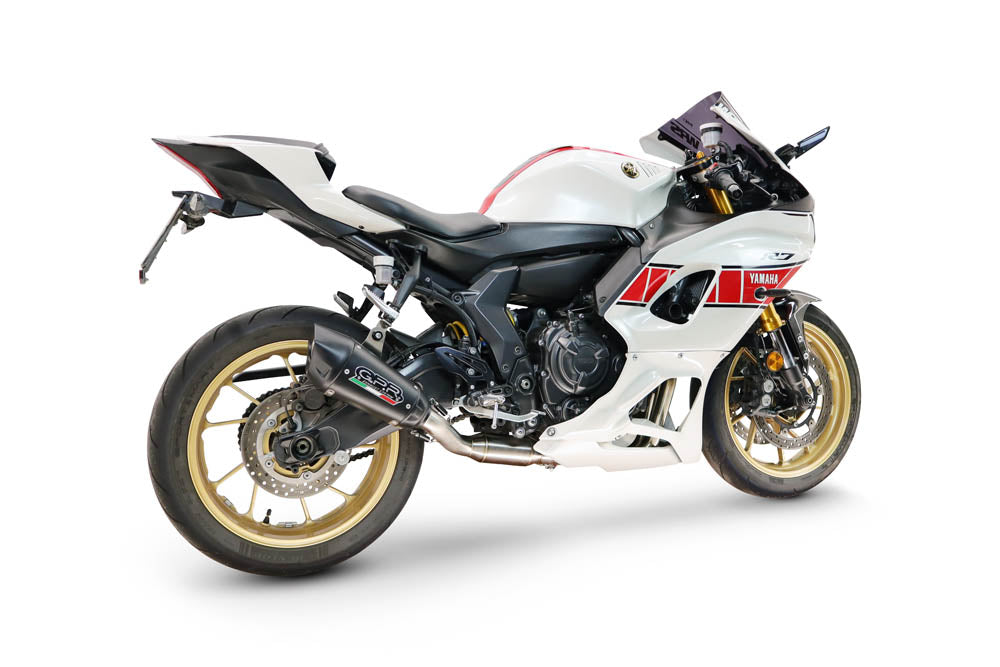 Yamaha YZF R7 2021-2024 Exhaust GPR Full System GP-Revo Black Titanium