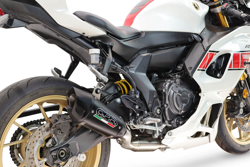 Yamaha YZF R7 2021-2024 Exhaust GPR Full System GP-Revo Black Titanium