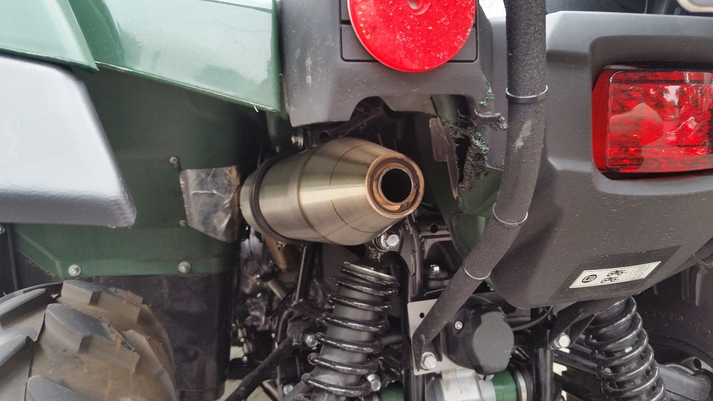 Yamaha Grizzly 550 700, Kodiak 700 2007-2024 Exhaust, GPR Deeptone Slip-On with Removable DB Killer, Link Pipe