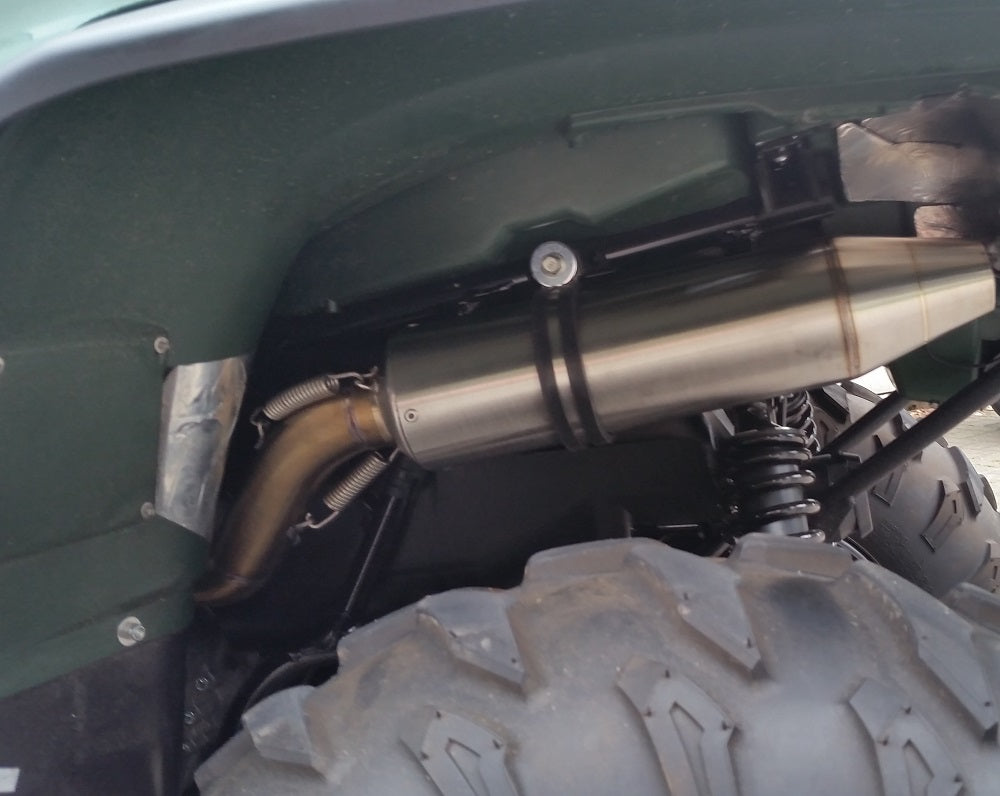 Yamaha Grizzly 550 700, Kodiak 700 2007-2024 Exhaust, GPR Deeptone Slip-On with Removable DB Killer, Link Pipe