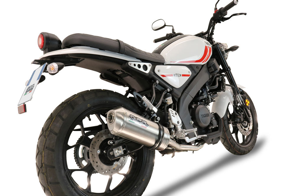 Sistema de escape completo GPR Satinox para Yamaha XSR 125 2021-2025
