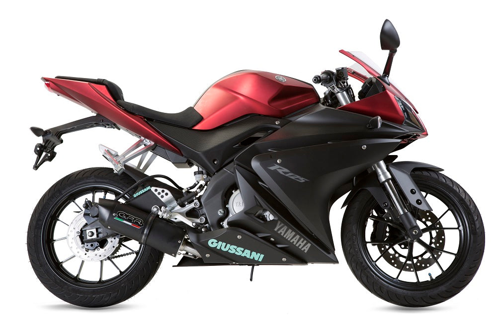 Sistema de escape completo GPR Furore Evo4 Nero para Yamaha YZF-R 125 2017-2018