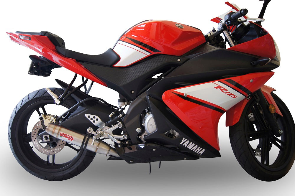 Yamaha Yzf-R 125 2008-2013 Exhaust GPR Full System Deeptone Inox
