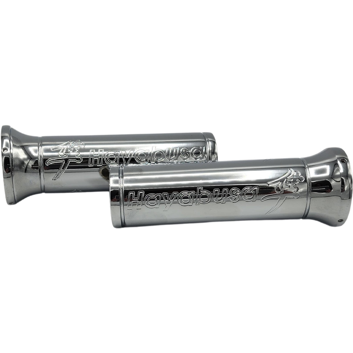 Suzuki Hayabusa Engraved Chrome Grips