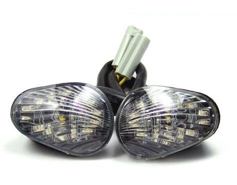 Yamaha R1 R3 R6 S/R FZ1 FZ6 2002-Present LED Flush Mount Turn Signals - Smoke