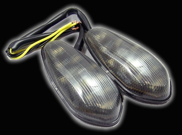 Yamaha R1 (98-14), R6 (03-07), R6S (06-09) Mirror Block Off Turn Signal - Smoke