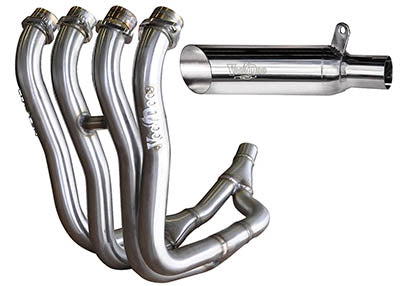 Suzuki GSXR 1000 Exhaust 2005-2006 4-to-1 Shorty Polished Silver Pipe Sixty61