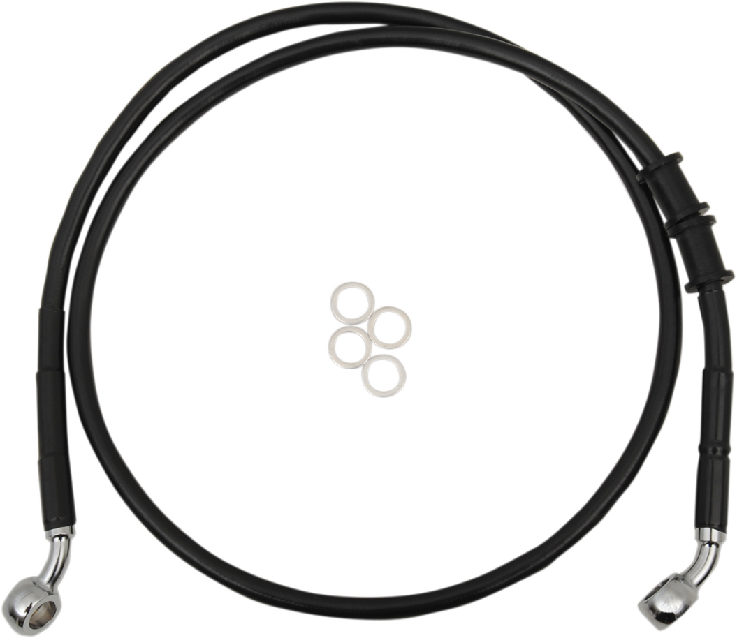 Línea de freno DRAG SPECIALTIES - Delantera (Superior) - Negra 614772-BLK