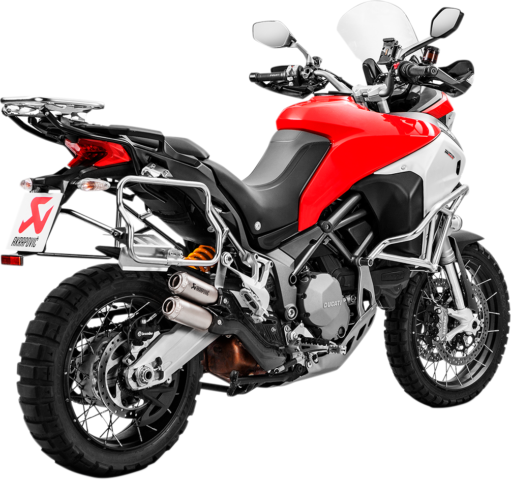 Silenciadores de titanio AKRAPOVIC Multistrada 950 / 1200 2017-2020 S-D9SO10-HIFFT 1811-3425 
