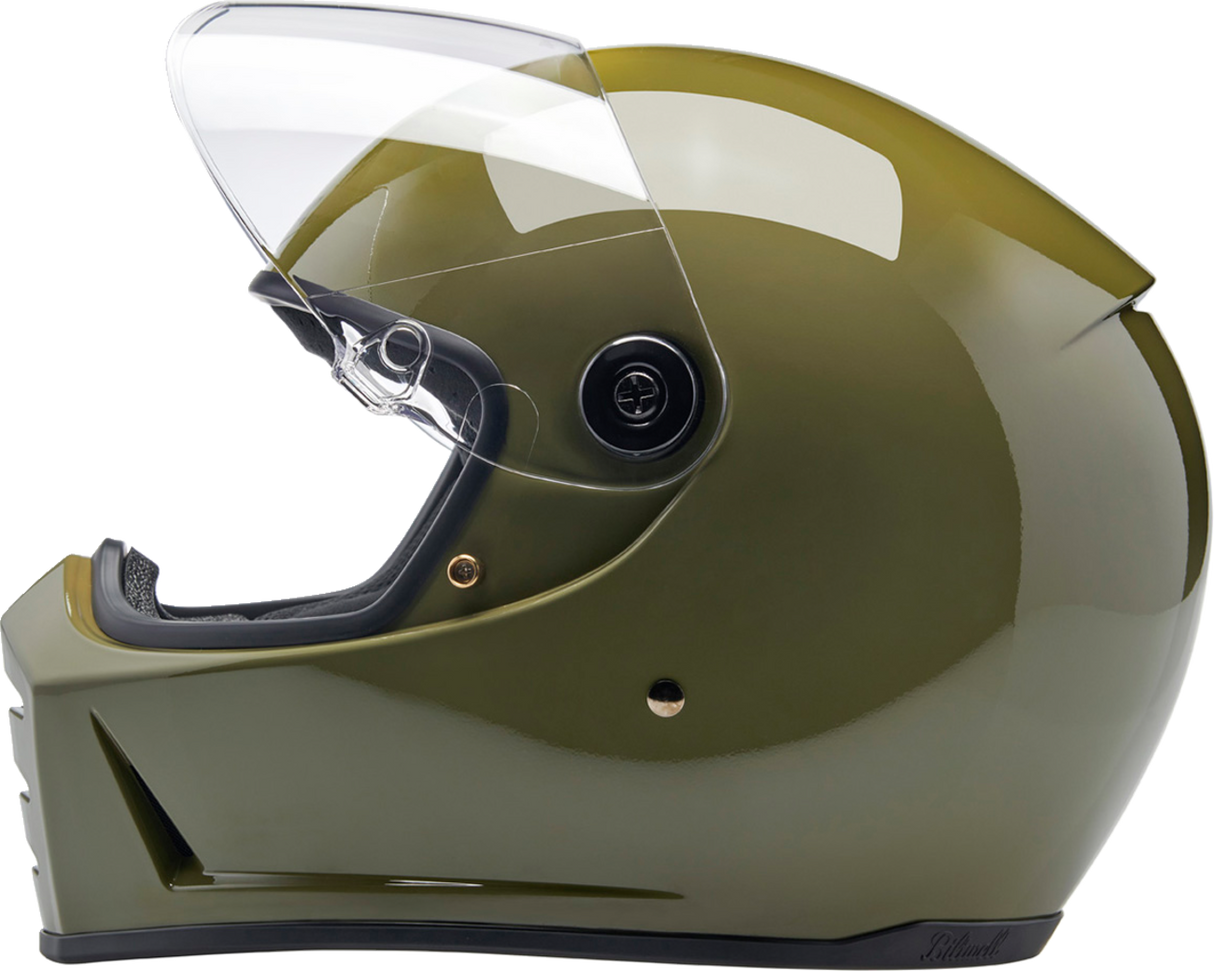 Casco BILTWELL Lane Splitter - Verde oliva brillante - Pequeño 1004-154-502 