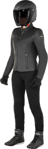 Chaqueta de cuero Stella Tory para mujer de ALPINESTARS - Negra - Talla pequeña 3113824-1100-S