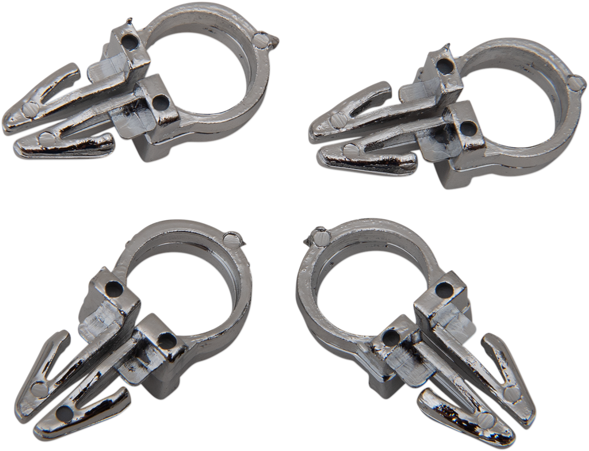 Clips para cableado de manillar DRAG SPECIALTIES - 3/8" - Paquete de 4 31-0001-4-HC3