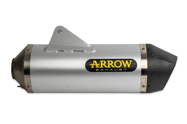 Silenciador Race Tech de aluminio homologado Arrow Husqvarna 701 Enduro Supermoto 17-24 con tapa de carbono para tubo de enlace Arrow 72623AK