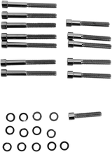 Kit de pernos DRAG SPECIALTIES - Liso - Tapa del árbol de levas MK687SBK 
