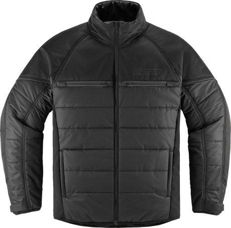 ICON Ghost Puffer Jacket - Black/Charcoal - Large 2820-6192