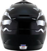 Casco de motocicleta AFX FX-17 - Bandera - Sigiloso - Grande 0110-2365